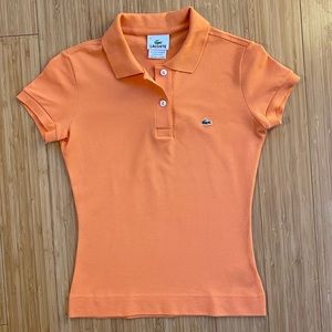 Lacoste Pique Stretch Polo - Apricot Color